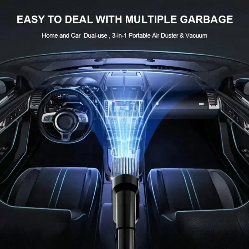 Wireless Handheld Car Vacuum – 5,500Pa USB Rechargeable