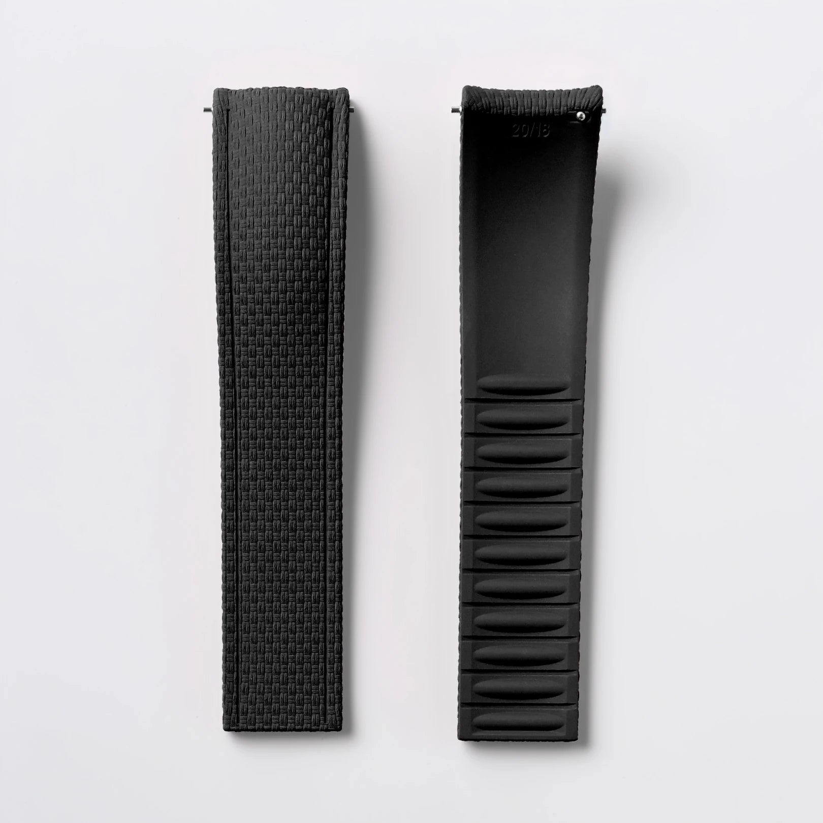 CTS Curved FKM Rubber Quick Release Watch Strap | 18-24mm Universal Diving Bracelet Band