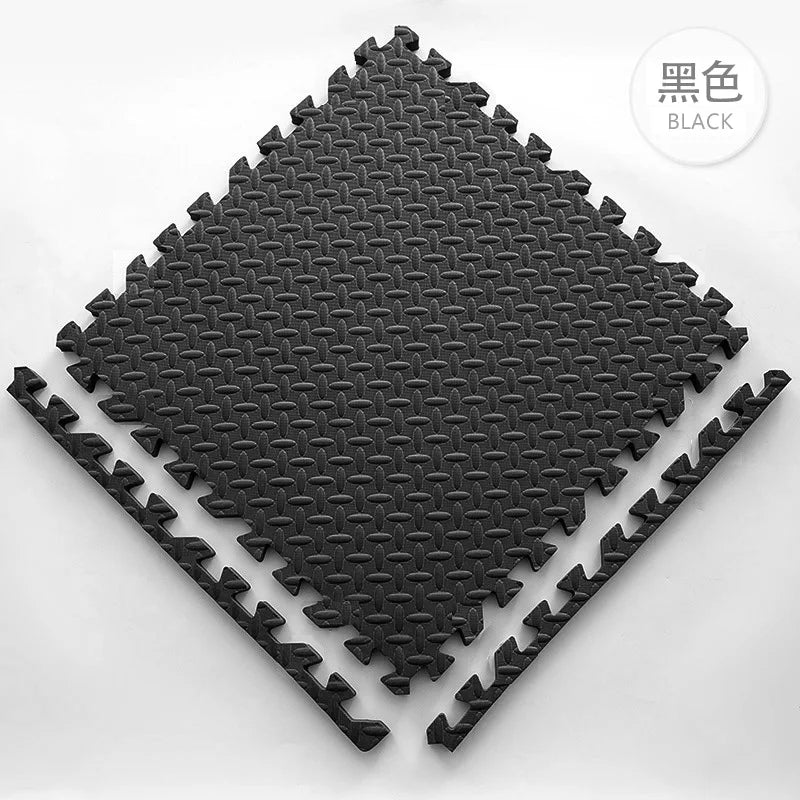 Interlocking Gym Floor Mat – Anti-Slip Rubber Exercise Mat for Home Workout, Weightlifting & Yoga