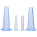 4-Piece Silicone Vacuum Cupping Massage Jars Set