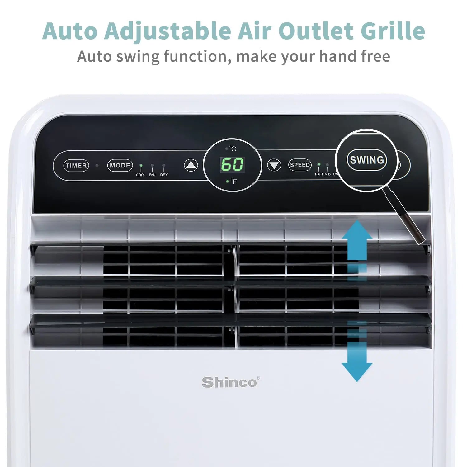 12000 BTU Portable Air Conditioner WiFi Cool Fan Dehumidifier 450 SqFt Remote 24H Timer Install Kit, Custom
