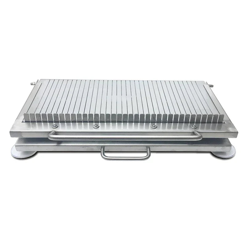 Stainless Steel Double-Blade Manual Slicer — Multifunctional Vegetable & Cooked Food Cutter
