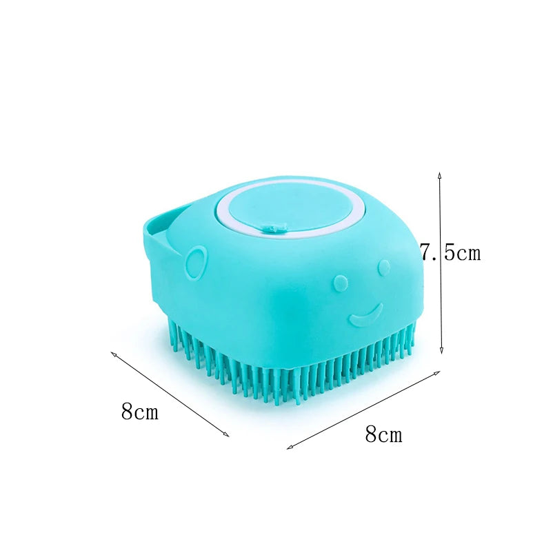 Silicone Pet Bath Massage Grooming Gloves