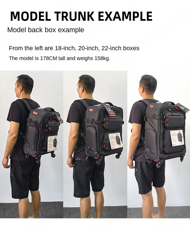 Wheeled Laptop Backpack – Waterproof Cabin Travel Bag
