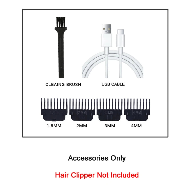 XMSJ Carving Hair Clipper – Metal Body, Engraved Design, Rechargeable Barber Trimmer