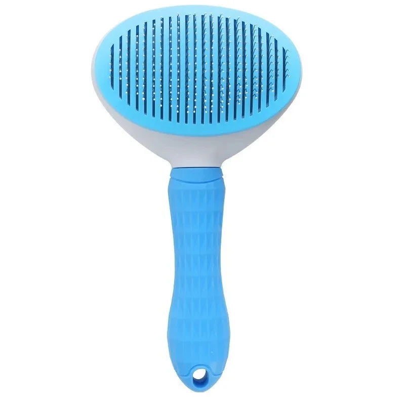 Self-Cleaning Pet Grooming Brush – Dog & Cat Dematting Comb for Shedding & Hair Removal