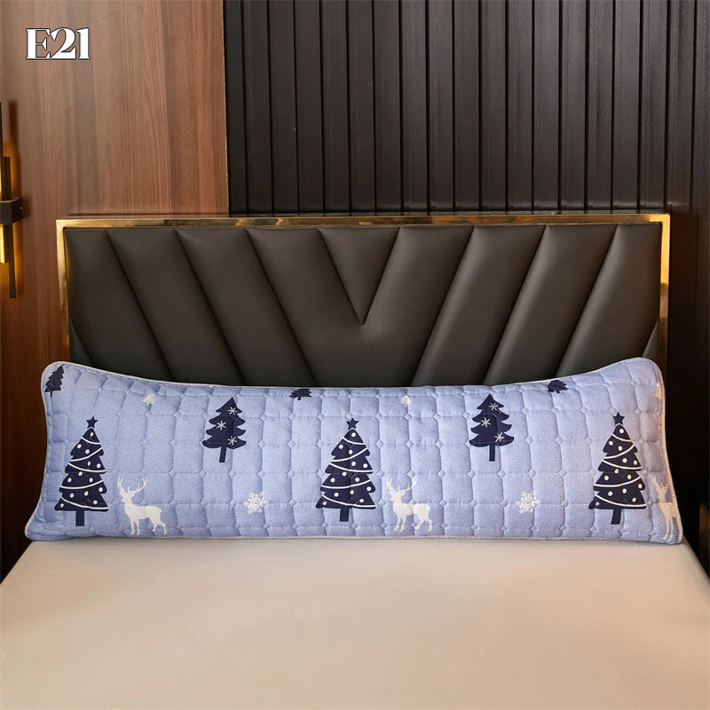 Quilted Long Body Pillow Case – Soft Cotton Cartoon Print, 120/150/180cm