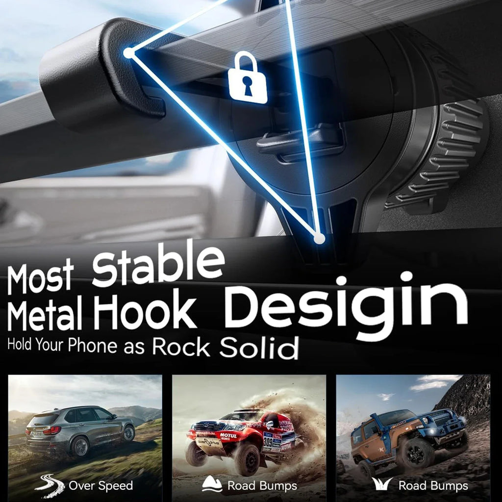 UYUXIO Strong Magnetic Wireless Car Phone Charger — MagSafe Compatible Dashboard Mount