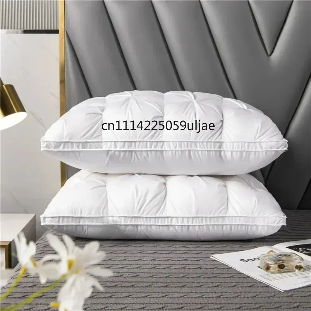 5-Star Hotel Sleeping Pillow – 3D Soft Bilateral Washed Solid Color, Multiple Options