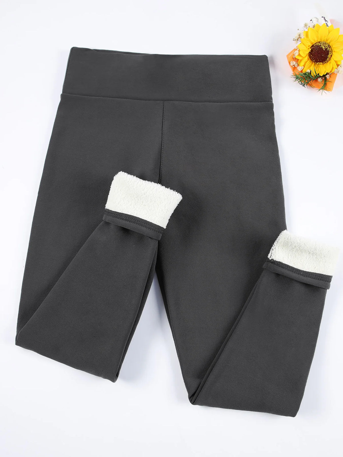 Women's Fleece Velvet Leggings – Warm Thickened High Waist Tights for Autumn & Winter