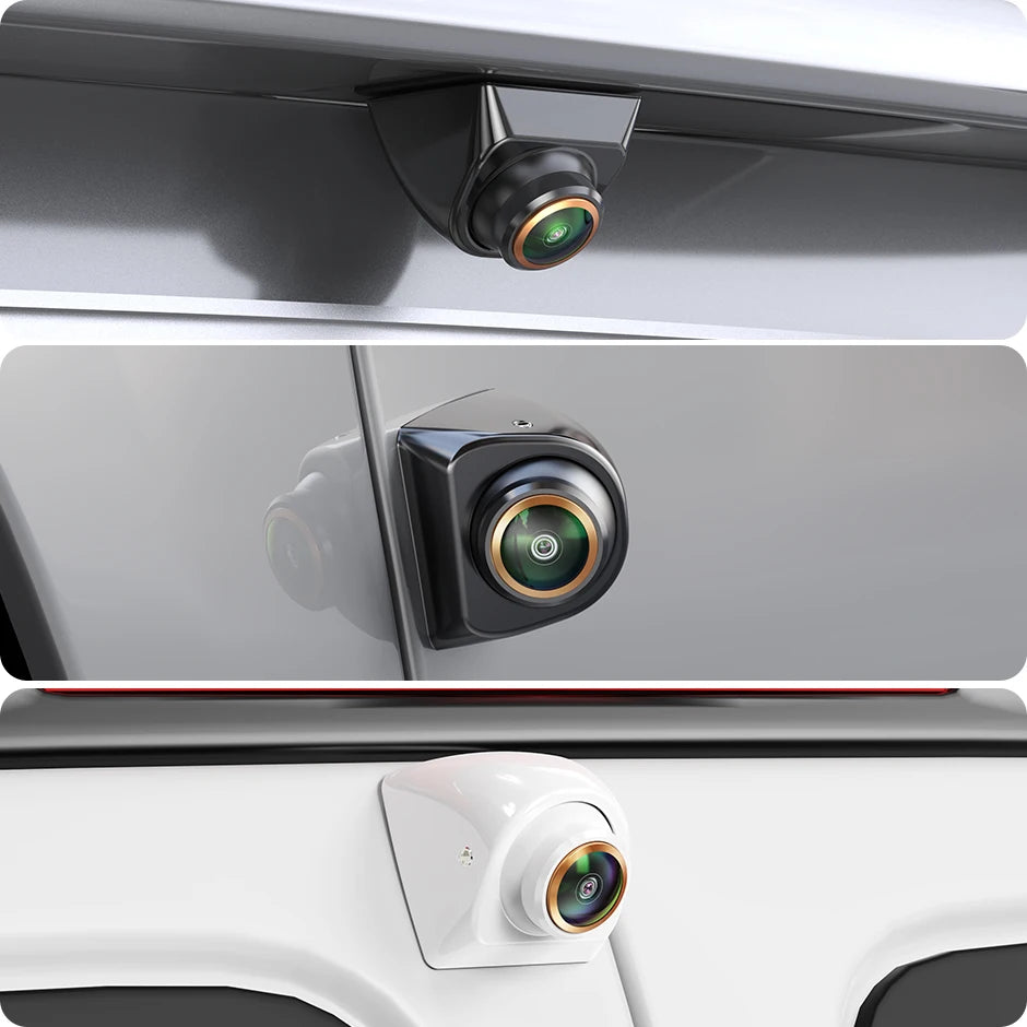AHD 1080P Car Backup Camera – 170° Fisheye Lens, Night Vision, Waterproof | White, Black & Silver