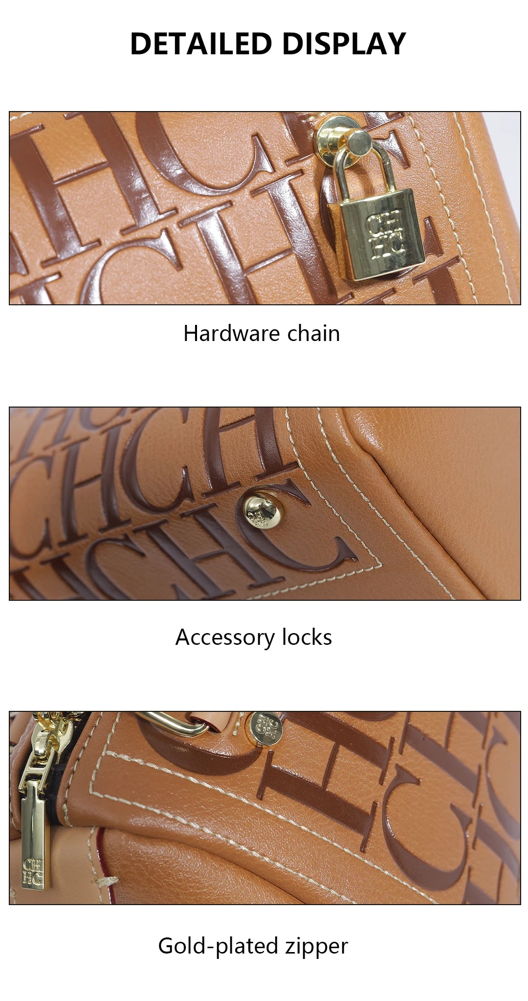 CH Niche Brand PU Bucket Bag – Large Capacity Letter Print Classic Handbag for Women 2026