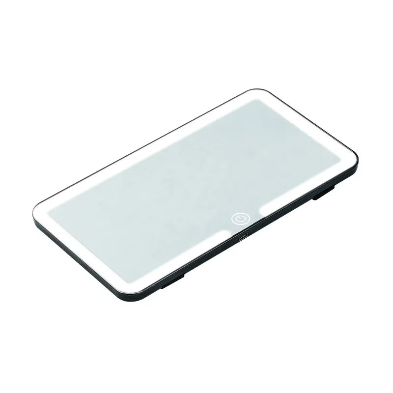 LED Car Sun Visor Vanity Mirror — Rechargeable HD Makeup Mirror