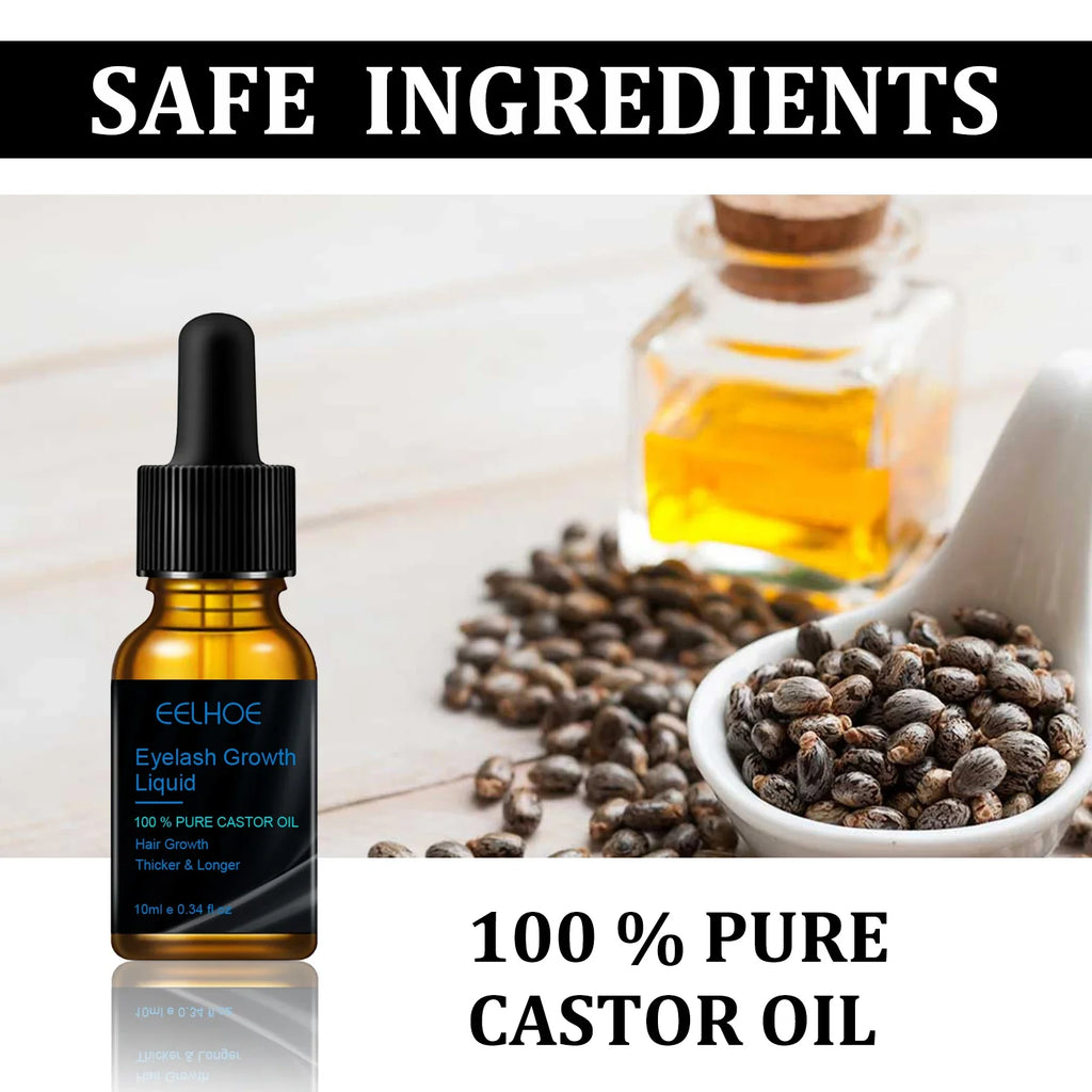 Eyebrows Natural Thick Slender Curl Moist Natural Castor Oil Growth Liquid Serum Extension Eyelash Female Makeup Product