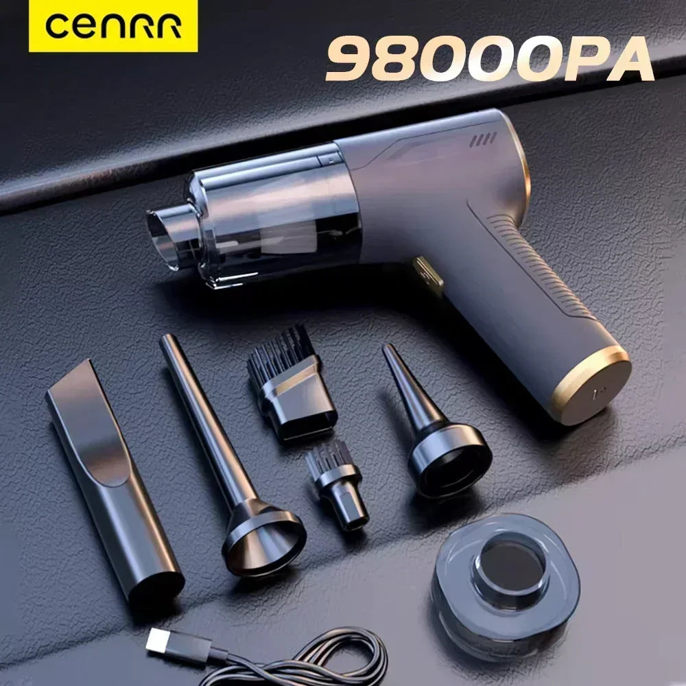 Cordless Car Vacuum & Blower – HEPA Filter, Basic & Pro