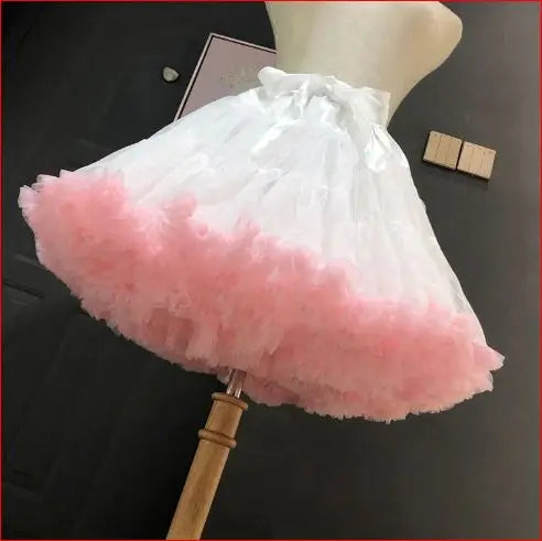 Lolita Petticoat Crinoline Tutu Skirt — Puffy Cancan Underskirt for Wedding & Cosplay Dresses