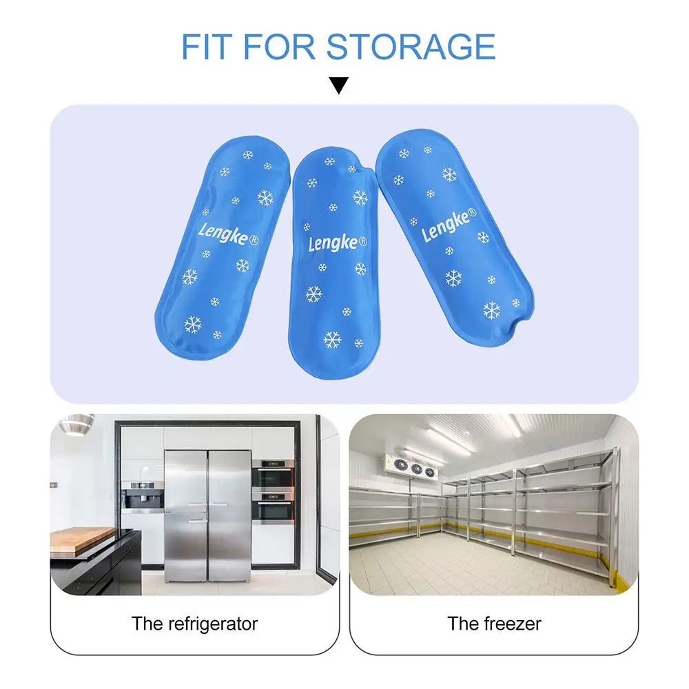 Portable Reusable Insulin Gel Ice Pack Cooler – Refrigerated Pill & Diabetic Medication Protector for Travel (1/2/3 Pack)