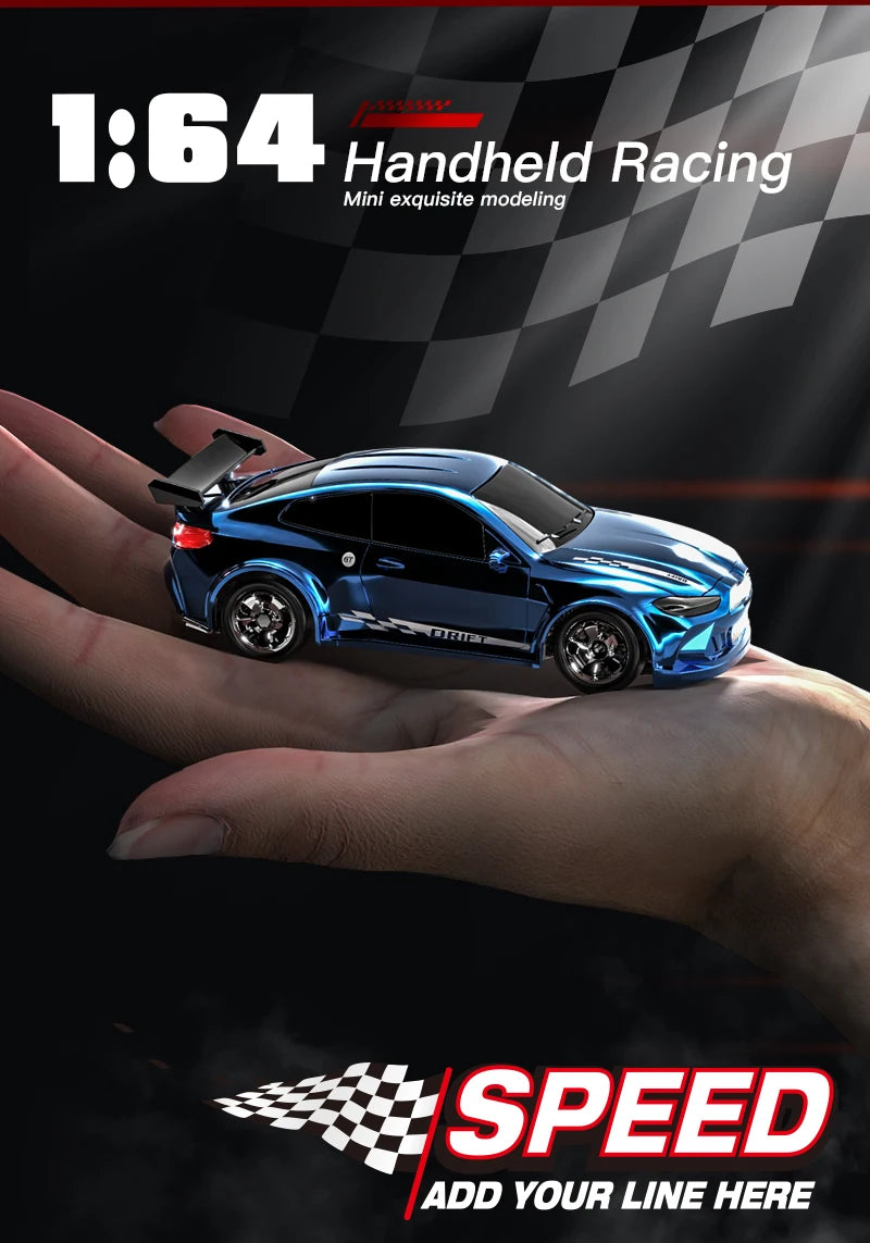 KF20 1/64 Scale Mini 4WD RC Drift Car – High Speed GTR Desktop Racing Model (v2)