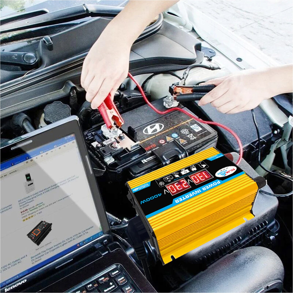 4000W Solar Inverter Kit – 12V to 110V/220V Solar Panel System with Charge Controller