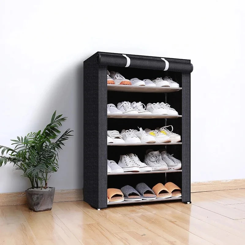 Multi-Layer Dustproof Shoe Rack Cabinet — Entryway Storage