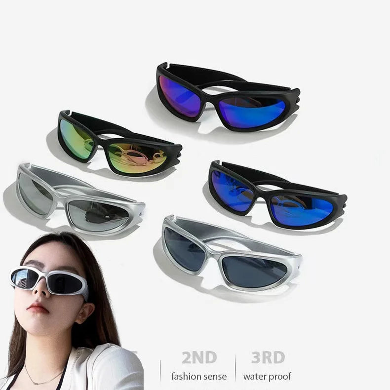 Y2K Sport Cycling Sunglasses | Luxury UV400 Fashion Eyewear Goggles for Men & Women