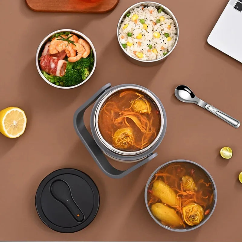 USB Heated Lunch Box – Stainless Steel 65°C Warmer