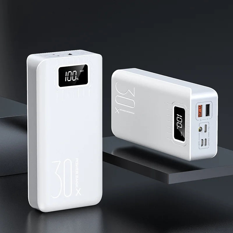 30000mAh Power Bank — High-Capacity Portable Charger for Phones & Tablets