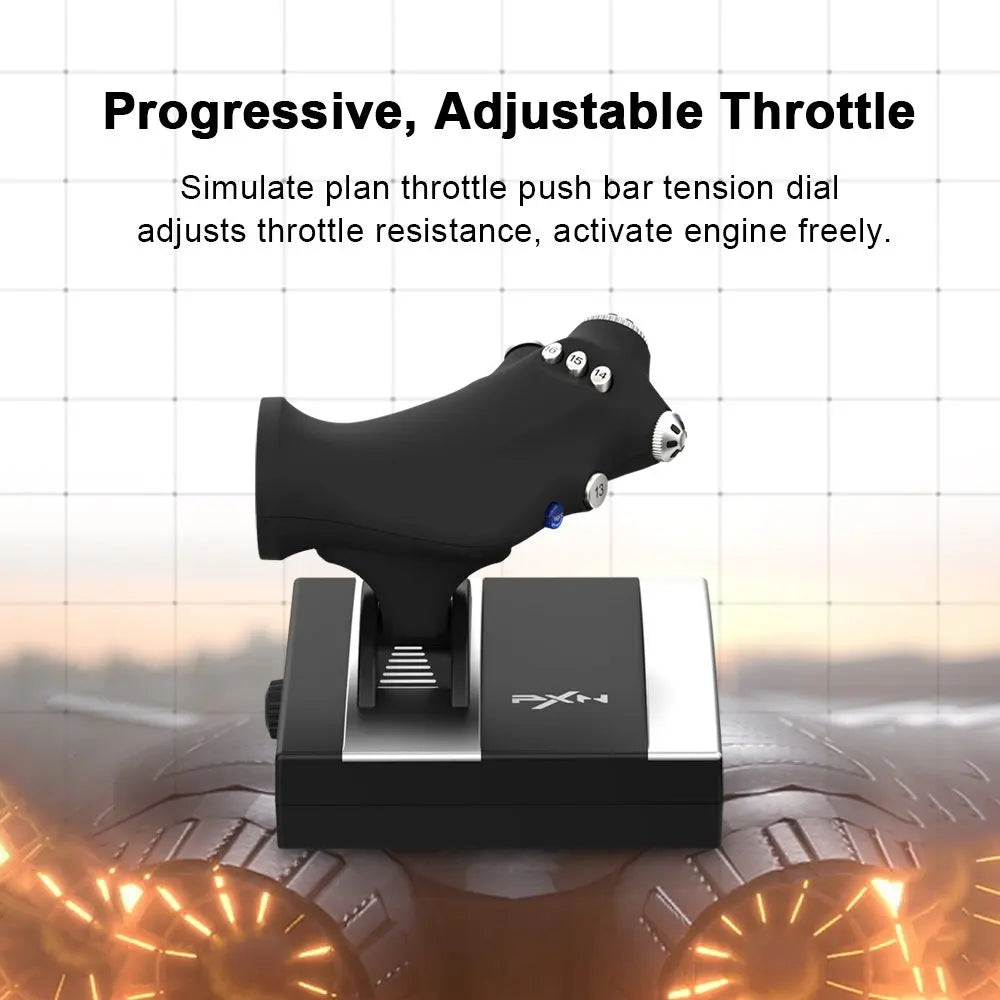PXN 2119 PRO Flight Simulator Joystick – Vibration Gamepad for PC & PS4