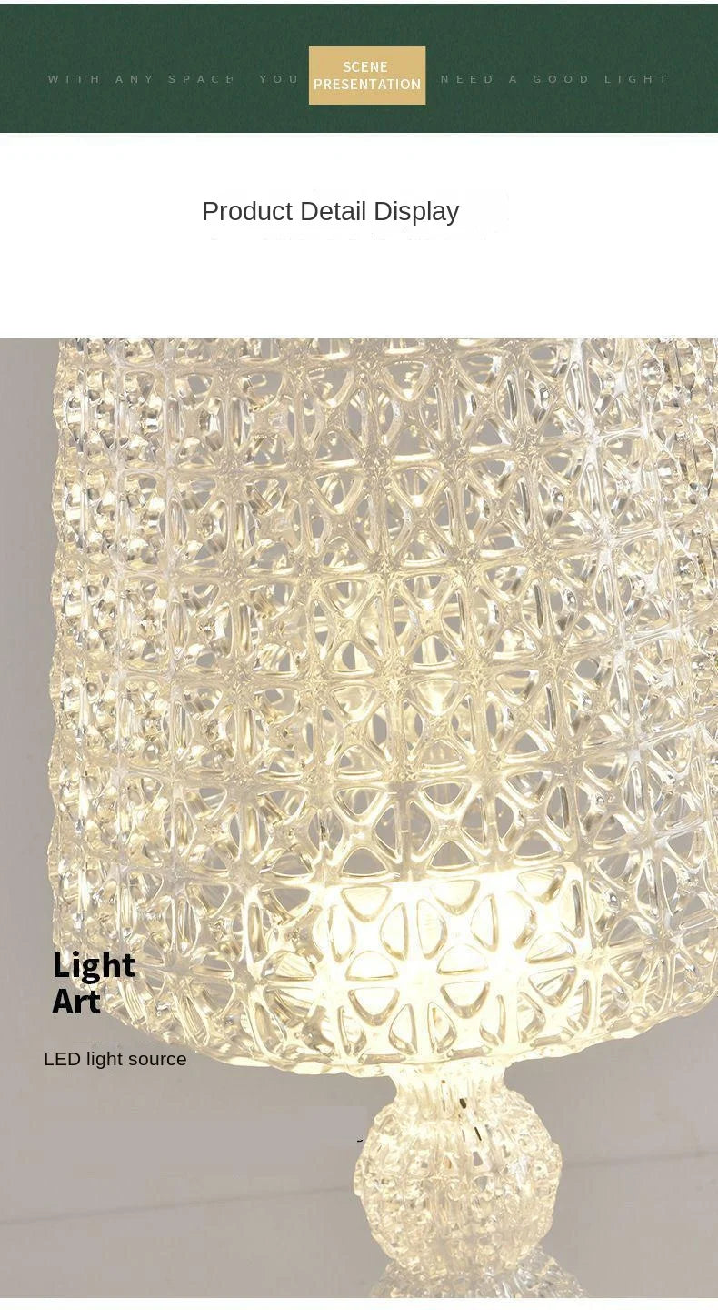 Acrylic Table Lamp – Modern Bedside Lighting