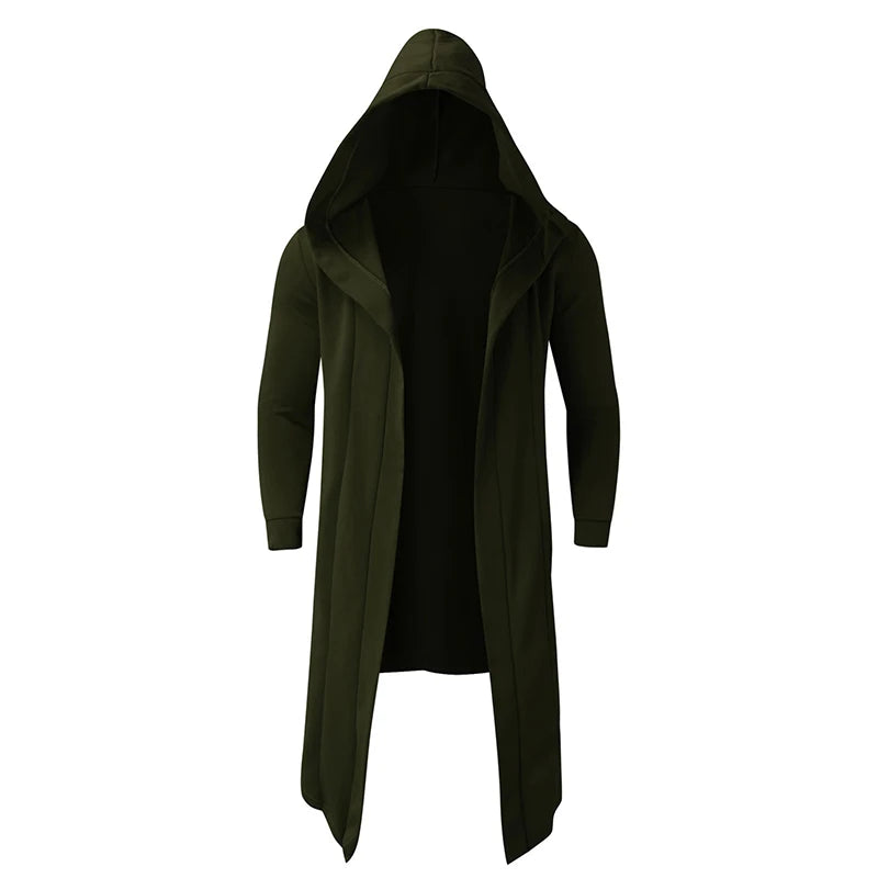Men's Hooded Fleece-Lined Trench Coat