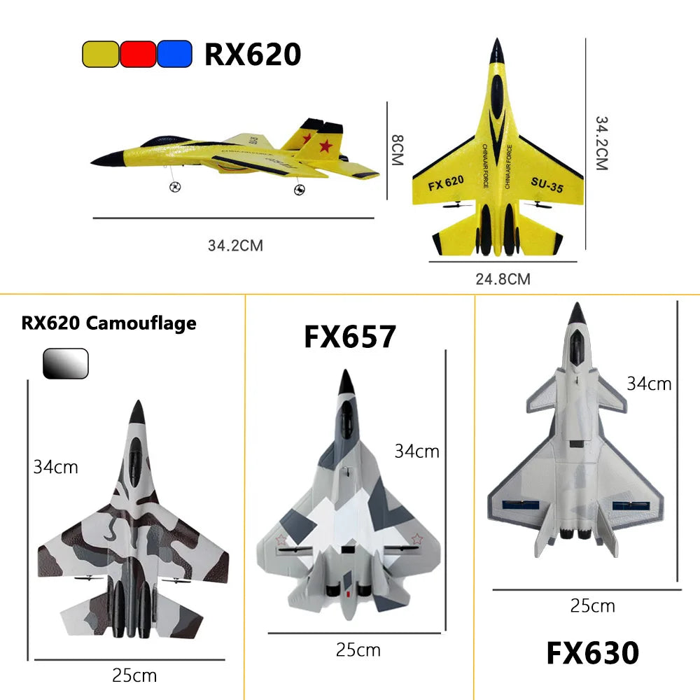 SU35 2.4G RC Foam Fighter Glider Airplane – Remote Control EPP Fixed Wing Plane