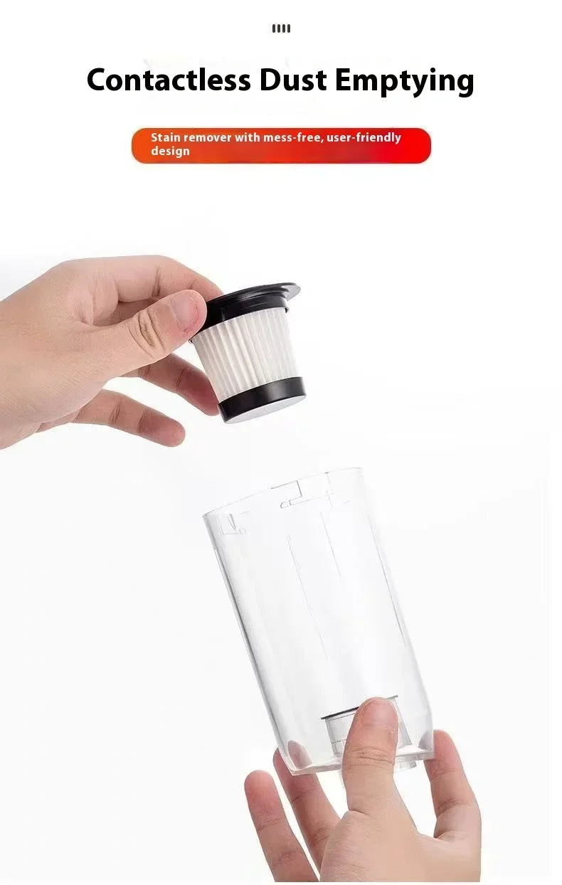 8500Pa Cordless Handheld Vacuum Cleaner – 120W, 600ml Cup, USB Rechargeable