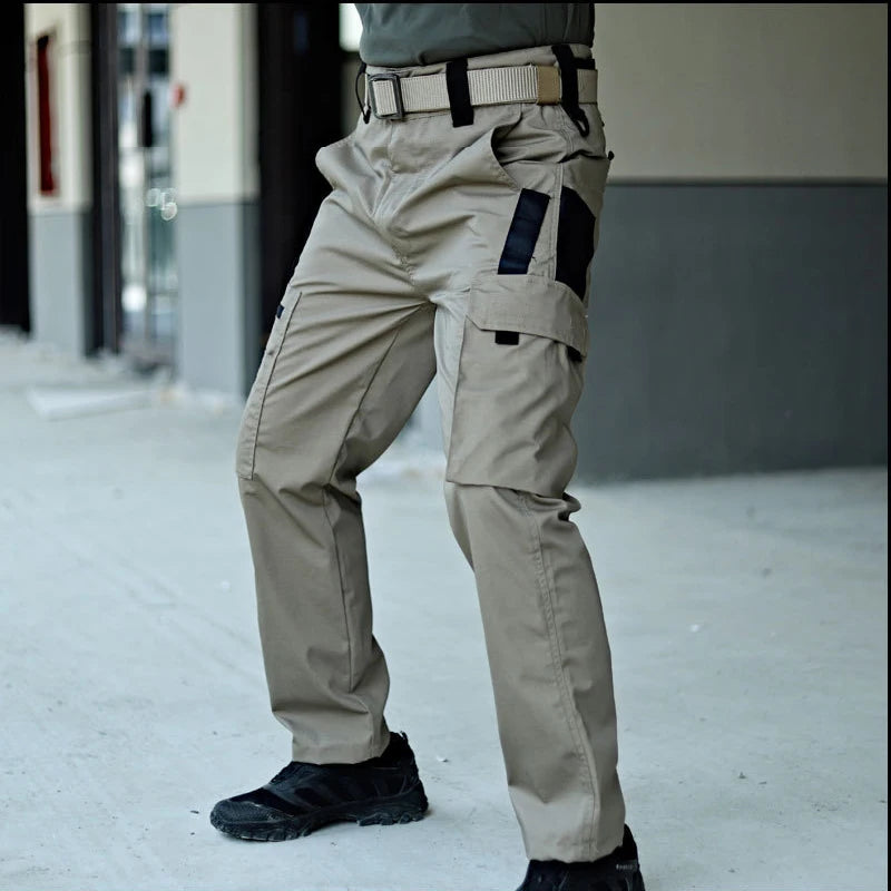 Men's Tactical Multi-Pocket Waterproof Cargo Pants — Outdoor Work & Hiking Trousers