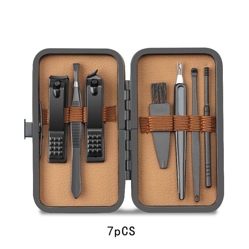 Stainless Steel Nail Clipper & Pedicure Set — Multi-Pack
