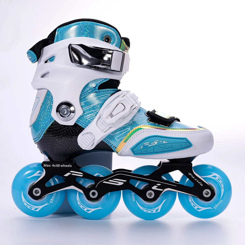 Pasica Carbon Fiber Inline Slalom Skates – Adjustable Children's Roller Skating Shoes for Sliding & Slalom