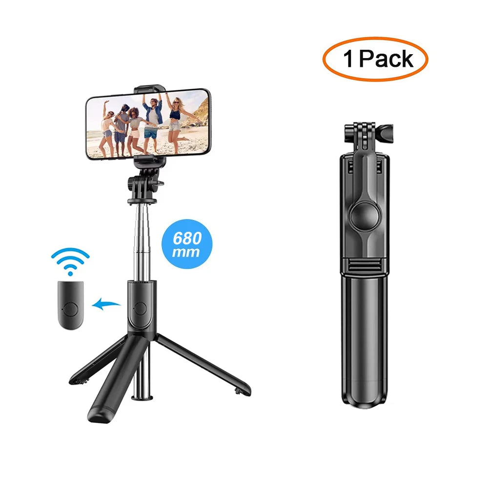 3-in-1 Bluetooth Selfie Stick Tripod with LED Fill Light & Remote Shutter