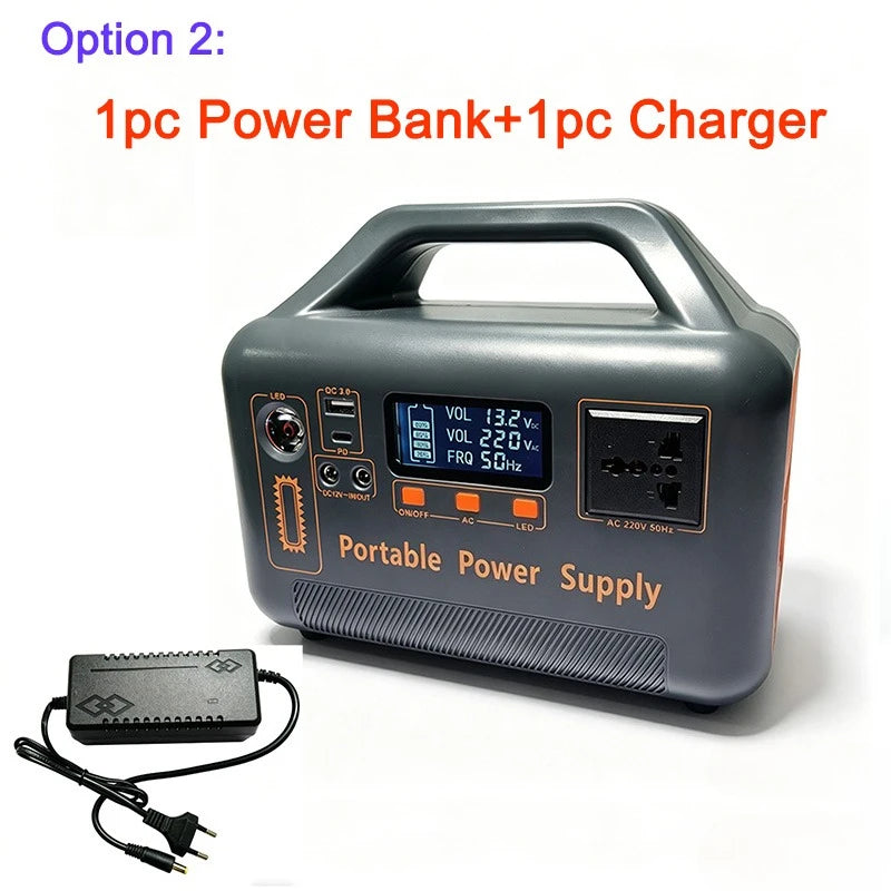 500W Portable Power Station S500 — Solar Generator for Camping & Emergency Backup