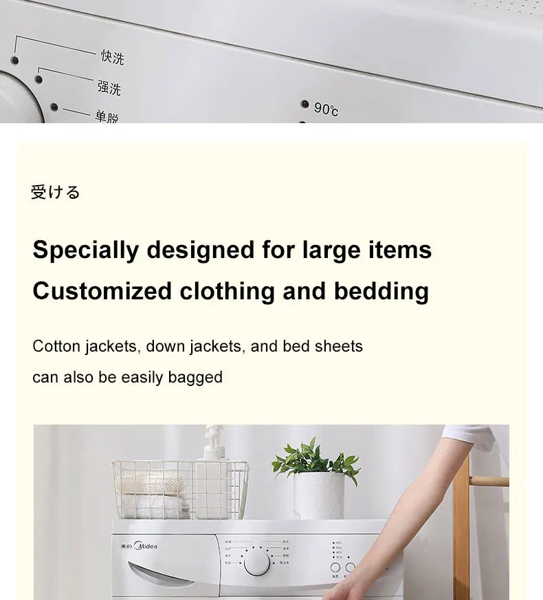 3D Drawstring Mesh Laundry Bag – Anti-Deformation Washing Machine Filter Bag (S/M/XL)