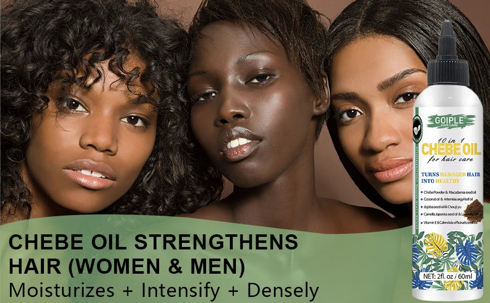 GOIPLE Chebe Hair Care Products Deep Nourish & Moisturize Conditioner Smoothing Anti-loss Breakage Hair Oil or Butter or Powder