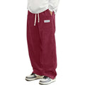 Men's Corduroy Elastic Waist Casual Pants — Relaxed Fit Textured Trousers