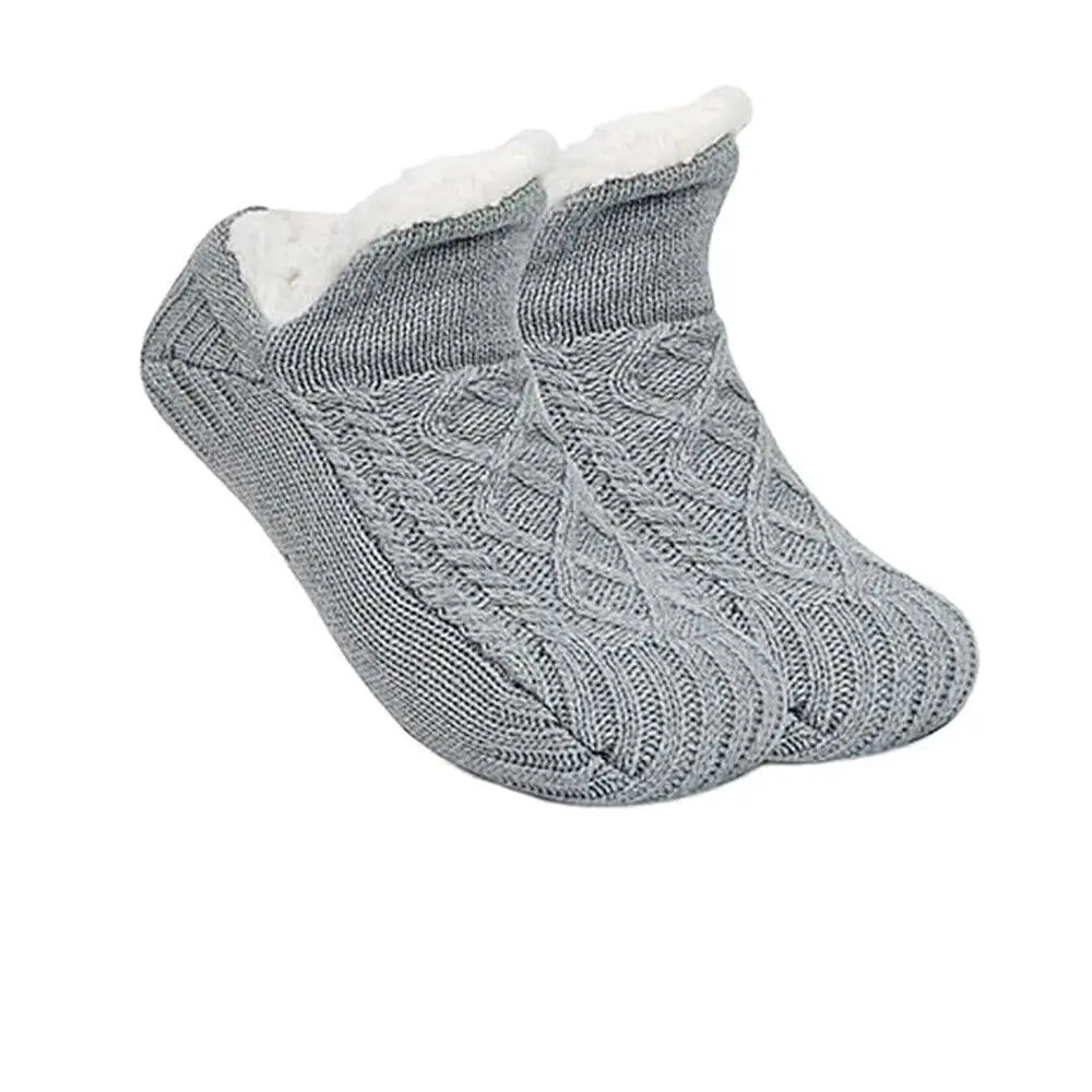 Cozy Winter Slipper Socks with Gripper Soles