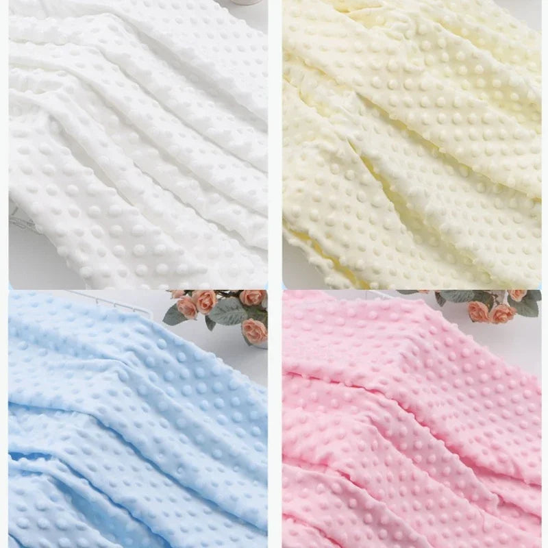 Super Soft Bean Velvet Plush Fabric – DIY Sewing Material for Baby Blankets, Dolls & Bedding, 0.5m–1m