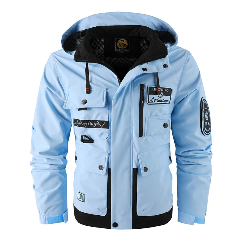 Men's Detachable-Hood Lightweight Jacket
