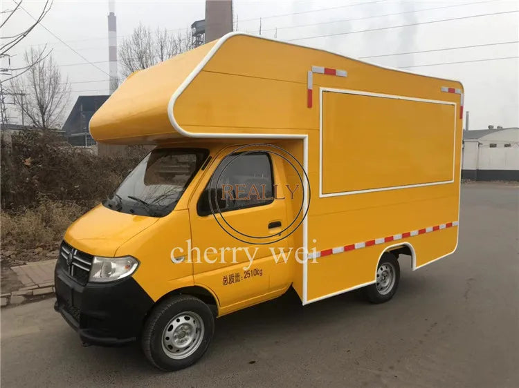 EXW Mobile Food Cart — Electric Food Truck & Ice Cream Trailer (510x170x264cm)