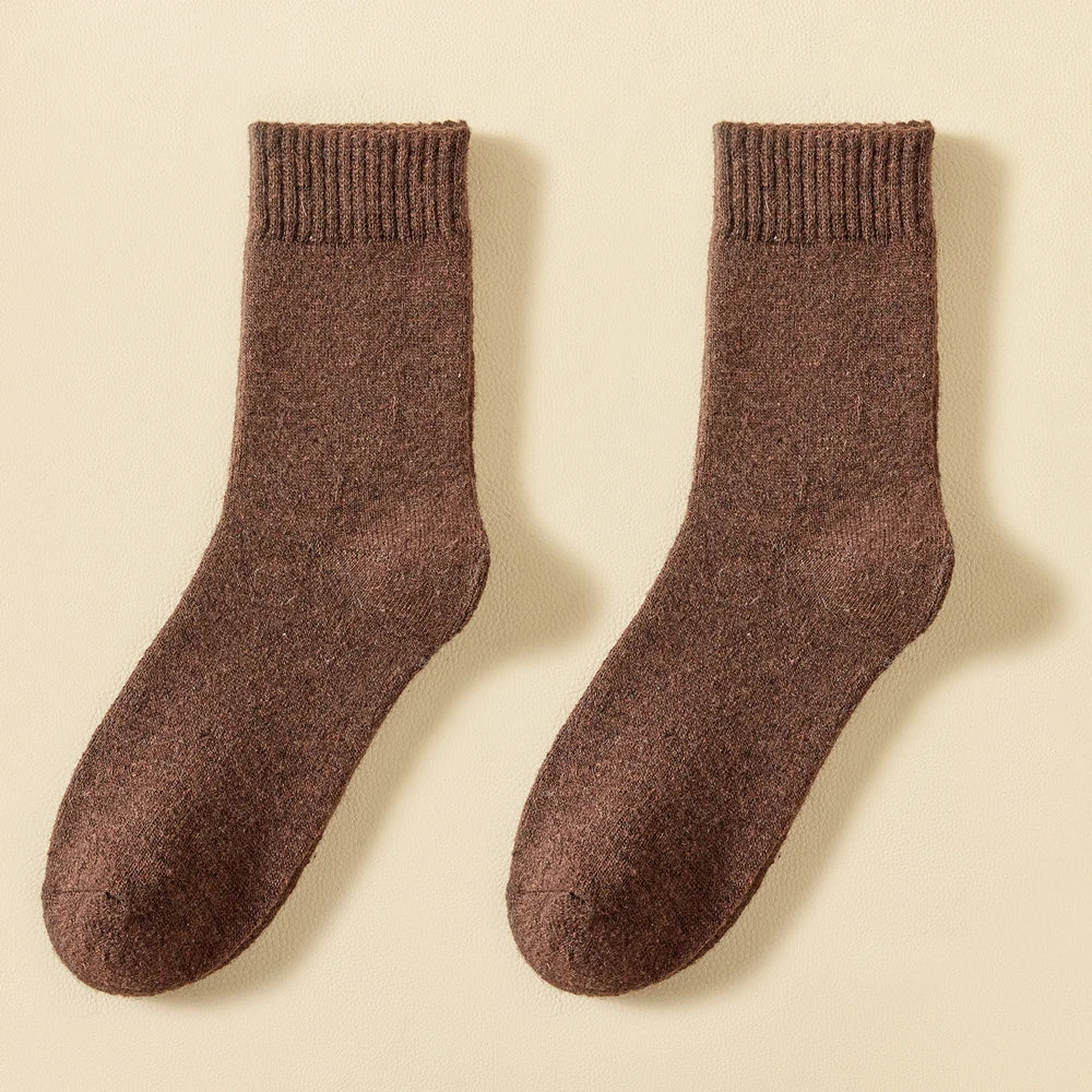Men's Thick Wool-Blend Crew Socks