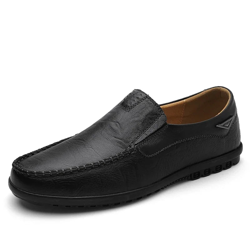 Men's Genuine Leather Slip-On Loafers
