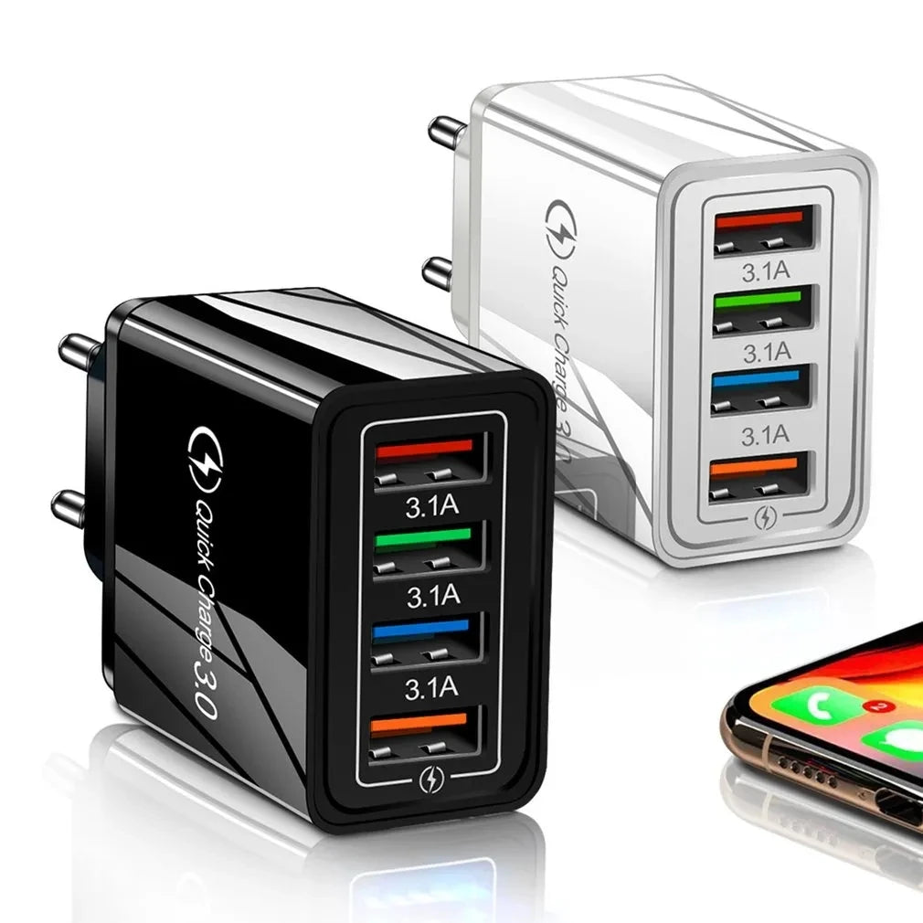 3A USB Wall Charger — Compact Fast Charging Adapter for Phone & Tablet