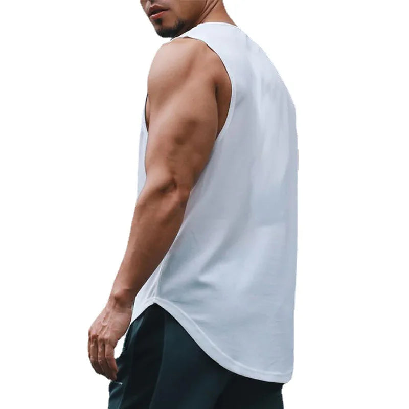 Men's Gym Tank Top Sleeveless Shirt — Athletic Training Vest