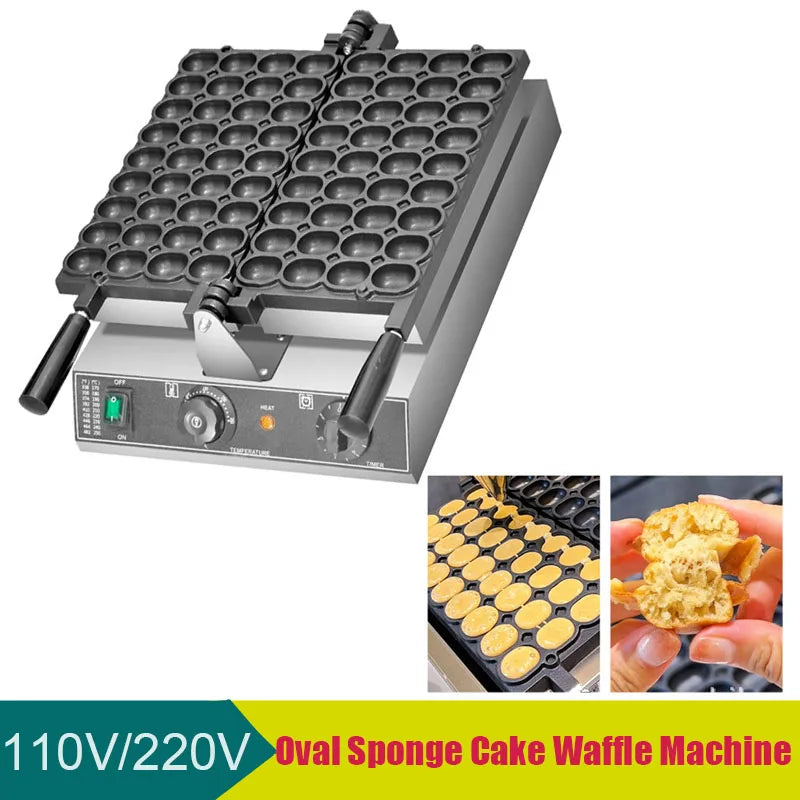 Egg Baby Sponge Cake & Pancake Maker – Oval Waffle Baking Machine, Customizable, Commercial & Home Use