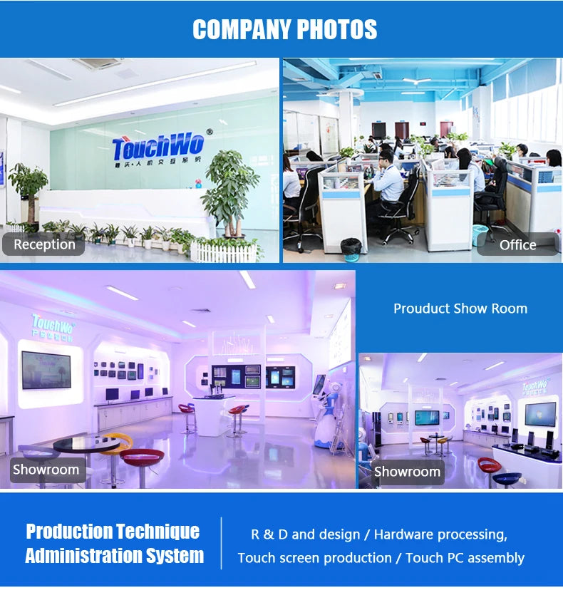 TouchWo IP65 Industrial All-in-One PC – 8" to 21.5" PCAP Touch, 1080p, Win10, Embedded/Wall Mount